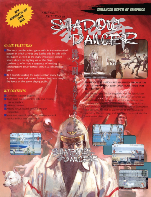 Shadow Dancer (set 3, US) Arcade Game Cover